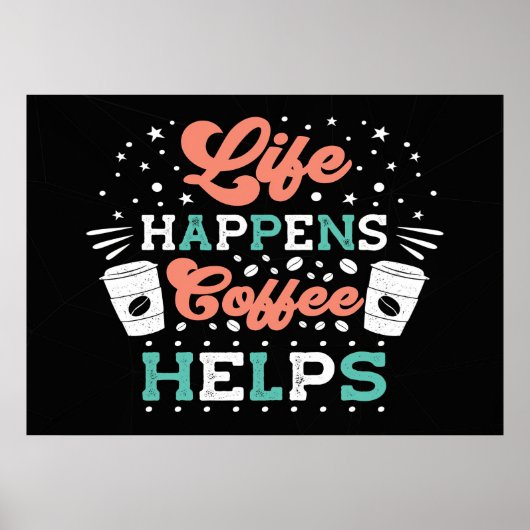 Poster La vie de l'amoureux du café se produit Café aide (Devant)