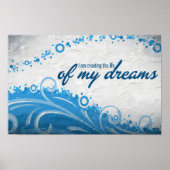 Poster "La vie de mes rêves" Motivation (Devant)