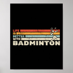 Poster La Vie De Navette Est Meilleure Avec La Raquette D