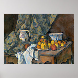 Poster La vie de Paul Cezanne toujours avec des pommes