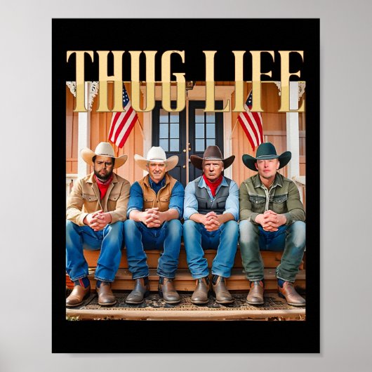 Poster La vie de Thug Trump Vance Kennedy Elon 1 (Devant)