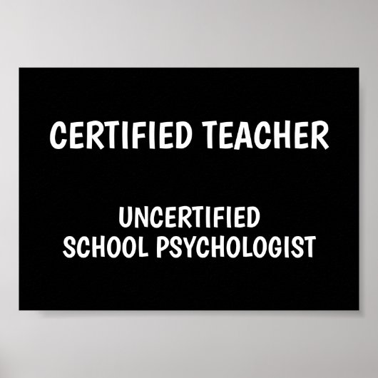 Poster La vie drôle d'un professeur d'école (Devant)