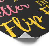 Poster La Vie Drôle Est Mieux À Flip Flops Summer Beach (Coin)