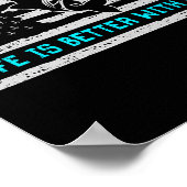 Poster La Vie Du Drapeau Américain Est Meilleure Avec Le  (Coin)