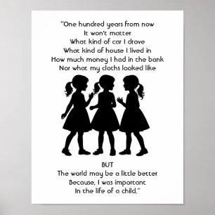 Poster LA VIE D'UN ENFANT -100 ans citer