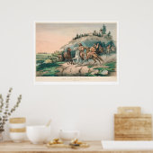 Poster La vie d'un trappeur : un arrêt soudain (0877A) (Cuisine)