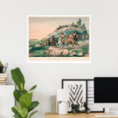 Poster La vie d'un trappeur : un arrêt soudain (0877A) (Bureau à domicile)