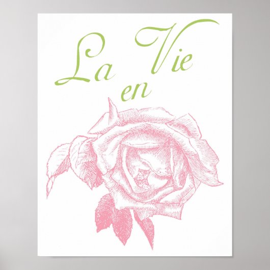 Poster la vie en rose (Devant)