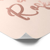 Poster La Vie en rose French Quota Rose Gold Pink (Coin)