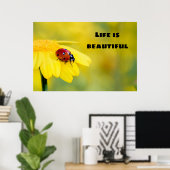Poster La vie est belle - Ladybug (Bureau à domicile)