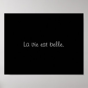 Poster La vie est belle. (Life is beautiful.)