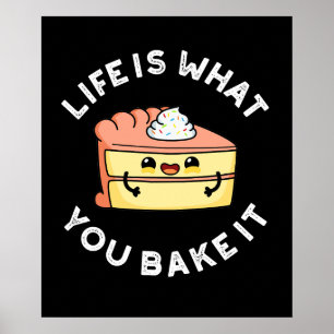 Poster La Vie Est Ce Que Vous Faites Gâter La Nourriture