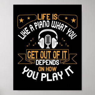 Poster La Vie Est Comme Un Piano