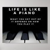 Poster La vie est comme un piano Inspiration (Devant)