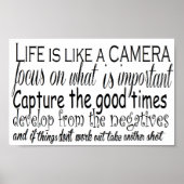 Poster La vie est comme une caméra (Devant)