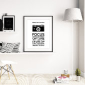 Poster La Vie Est Comme Une Caméra, Citation Inspirante