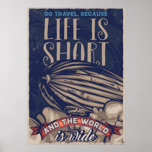 Poster La vie est courte (Devant)