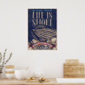 Poster La vie est courte (Cuisine)