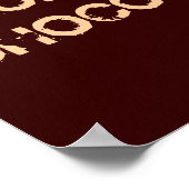 POSTER LA VIE EST COURTE...MANGER DU CHOCOLAT (Coin)