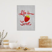 Poster La vie est de la fraise douce (Cuisine)