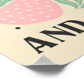 Poster La vie est des fraises douces Citation inspirante (Coin)