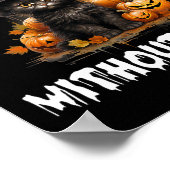 Poster La vie est effrayante sans chats Halloween Chat no (Coin)