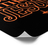 Poster La vie est effrayante sans Jésus Christian Hallowe (Coin)