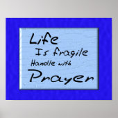 Poster La vie est fragile (Devant)