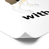 Poster La vie est heureuse avec mon beagle (Coin)