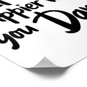 Poster La Vie Est Heureuse Quand Vous Dansez Enseignant D (Coin)