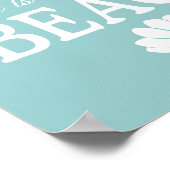 Poster La Vie Est Meilleure À L'Affiche De Plage (Coin)