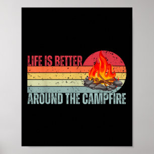 Poster La Vie Est Meilleure Au Camper Camper C Funny Camp