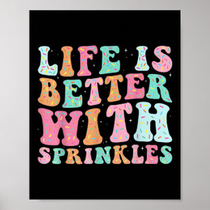 Poster La vie est meilleure avec des paillettes