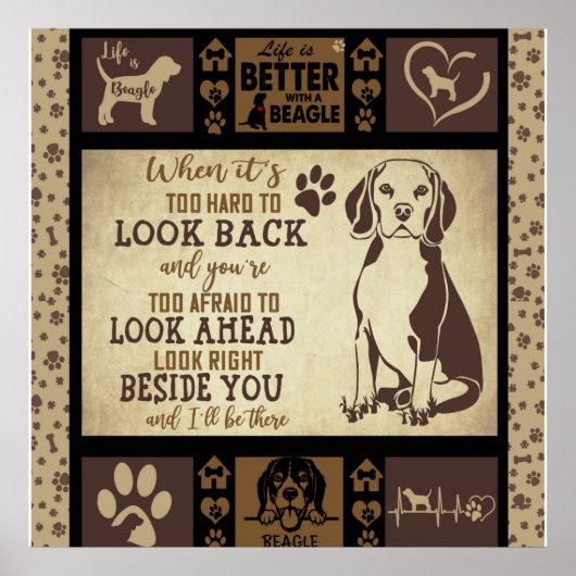 Poster La Vie Est Meilleure Avec La Couverture De Chien B (Devant)
