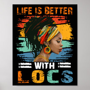 Poster La vie est meilleure avec Locs Mois de l'histoire