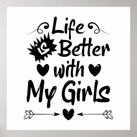 Poster La vie est meilleure avec mes filles (Devant)