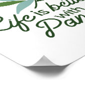 Poster La vie est meilleure avec Panda (Coin)