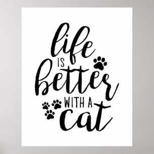 Poster La vie est meilleure avec un chien Citations de l’