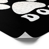 Poster La vie est meilleure avec un chien Silver Texte te (Coin)