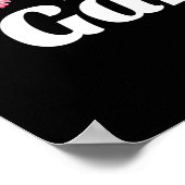 Poster La vie est meilleure dans le jardin - Fleur Zinnia (Coin)