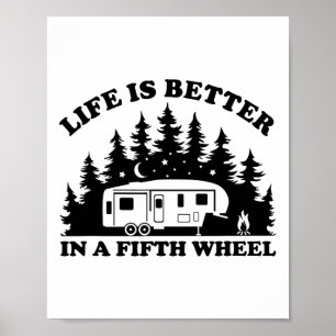Poster La vie est meilleure dans une cinquième roue drôle