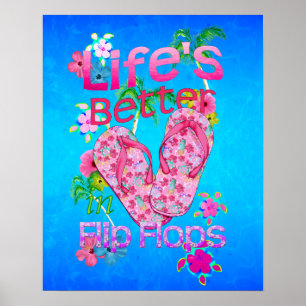 Poster La vie est meilleure en tongs