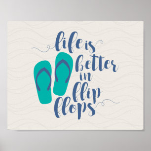 Poster La vie est meilleure en tongs