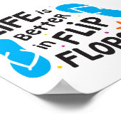 Poster La vie est meilleure en tongs (Coin)