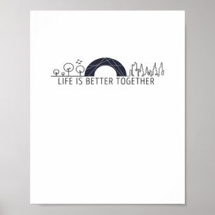 Poster La vie est meilleure ensemble City Rainbow Artisti