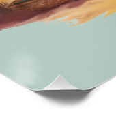 Poster La vie est meilleure sur la plage Esthétique côtiè (Coin)