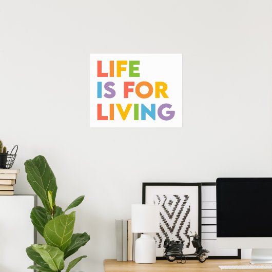 Poster La vie est pour vivre (Bureau à domicile)