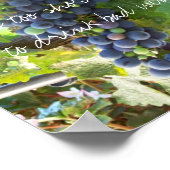 Poster La vie est trop courte...boire du mauvais vin ! (Coin)