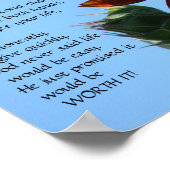 Poster La vie est trop courte - Motivation (Coin)