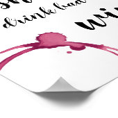 Poster La vie est trop courte pour boire un mauvais vin C (Coin)